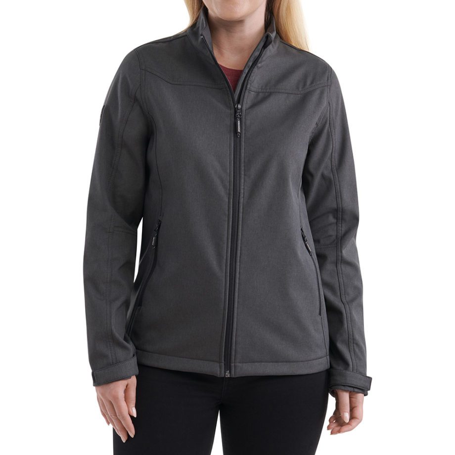 On figure-USCCA Women's Endurance Softshell Logo Jacket