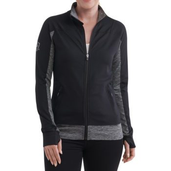 On figure-USCCA Women's Lotus Full-Zip Logo Jacket