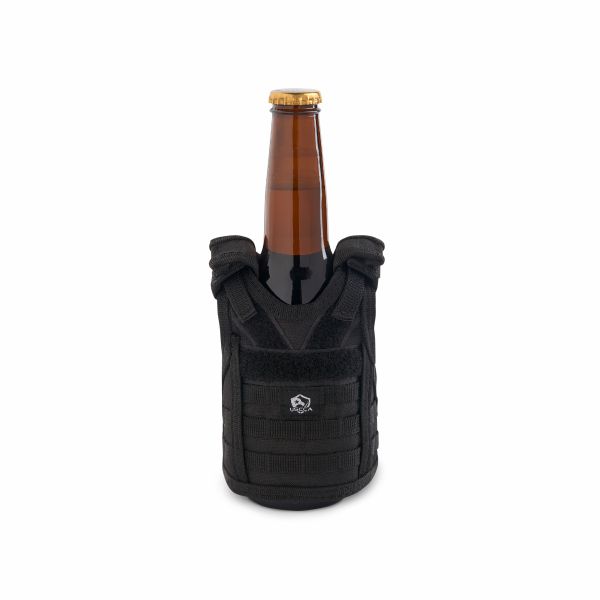 Tactical Beer Bottle Holder w/Flag Patch//Tactical Beverage Cooler//Molle  Pouch