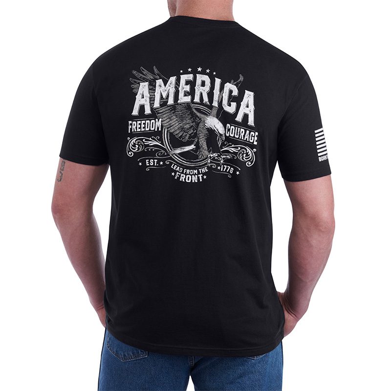 USCCA Men's Lead From The Front America Eagle T-Shirt - USCCA Store