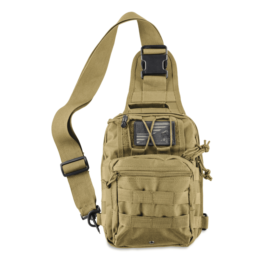 USCCA MOLLE Tactical Tech Bag Khaki Front