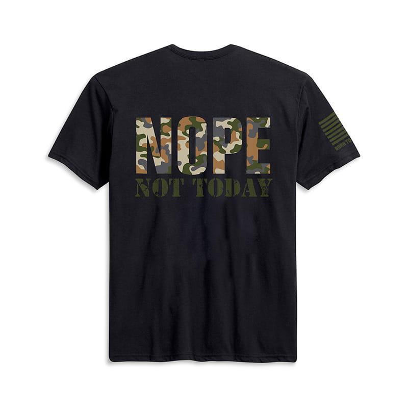 USCCA Men's Nope Not Today T-Shirt (Back)