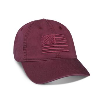 USCCA Embroidered Tonal Burgundy Flag Hat