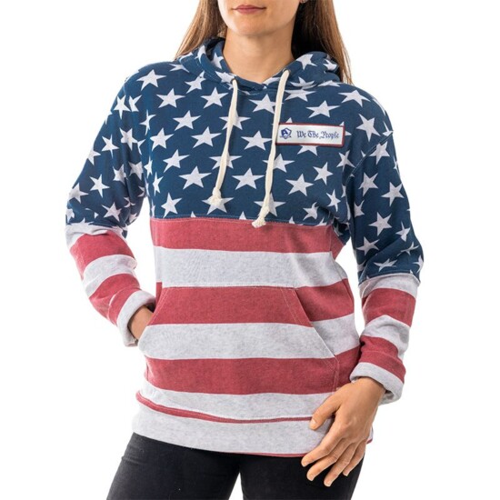 USCCA Red, White, Blue Stars & Stripes Hoodie