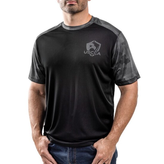 USCCA Men's Performance CamoHex Short-Sleeve T-Shirt