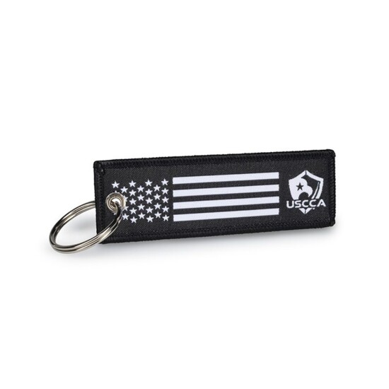 USCCA and Flag Combo Keychain Tag