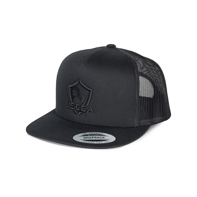 USCCA Logo Flat Brim Hat - Black - USCCA Store
