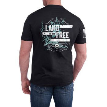 USCCA Men's Land of The Free Lady Liberty T-Shirt