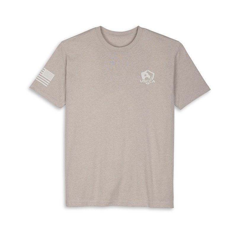 USCCA Men's Greyman Logo T-Shirt - Sand
