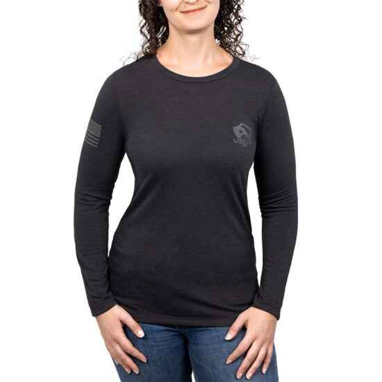 USCCA Women's Gray Man Long Sleeve T-Shirt