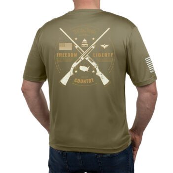 USCCA Men's Freedom, Liberty, Country Performance T-Shirt