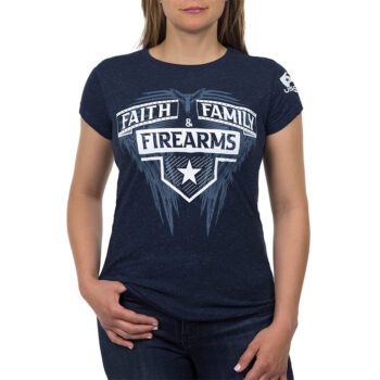 USCCA Women's Faith, Family & Firearms Star Sparkle T-Shirt