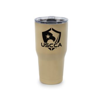 USCCA Logo Big Frig 20 oz Tumbler - Sand