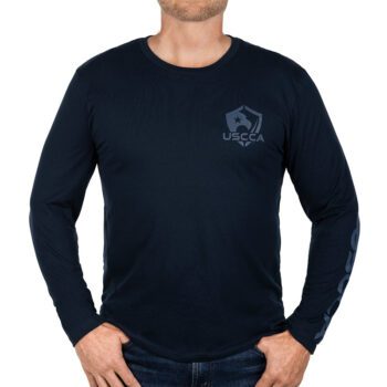 USCCA Men's Gray Man Long Sleeve T-Shirt - Navy