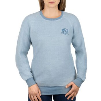 USCCA Women's Flip Side Fleece Crewneck