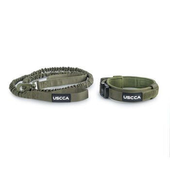 USCCA Tactical Dog Collar and Leash Set