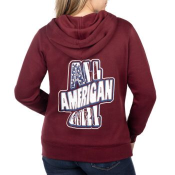 USCCA Women's All-American-Girl Zip-Up Hoodie