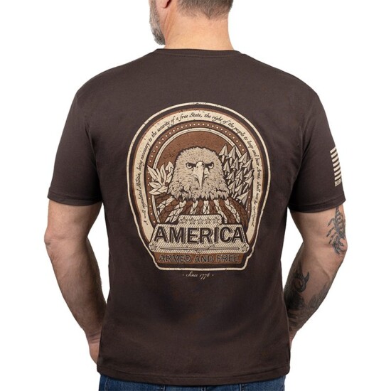 USCCA America Armed and Free Eagle T-Shirt