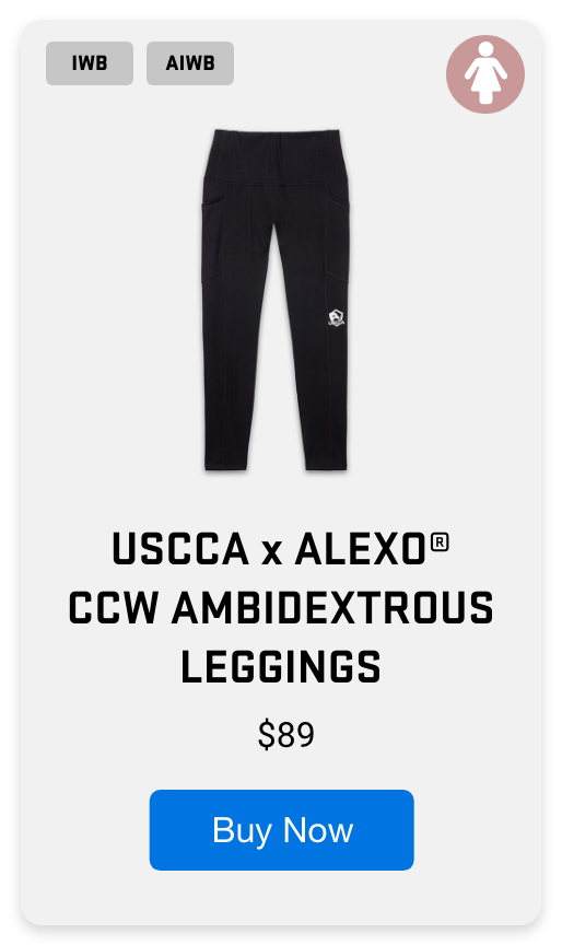 USCCA x Alexo® CCW AMBIDEXTROUS Leggings
